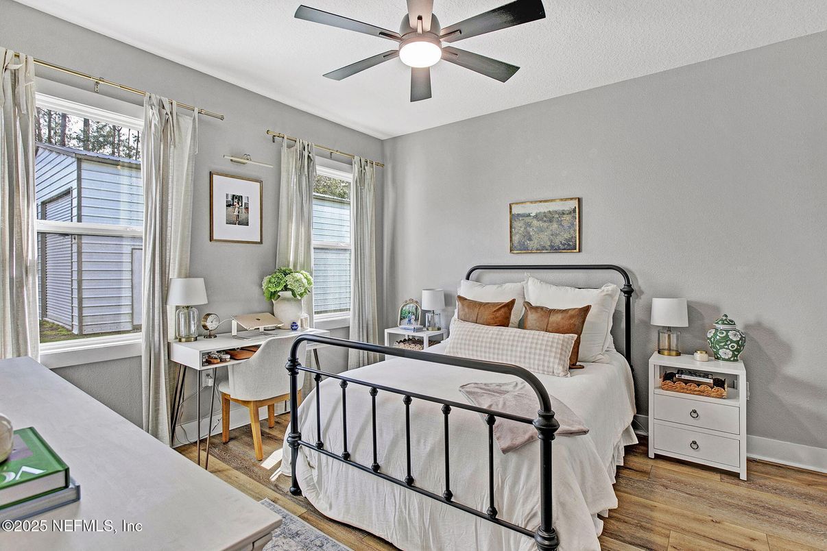 Bedroom, Interior, Wood Texture Flooring