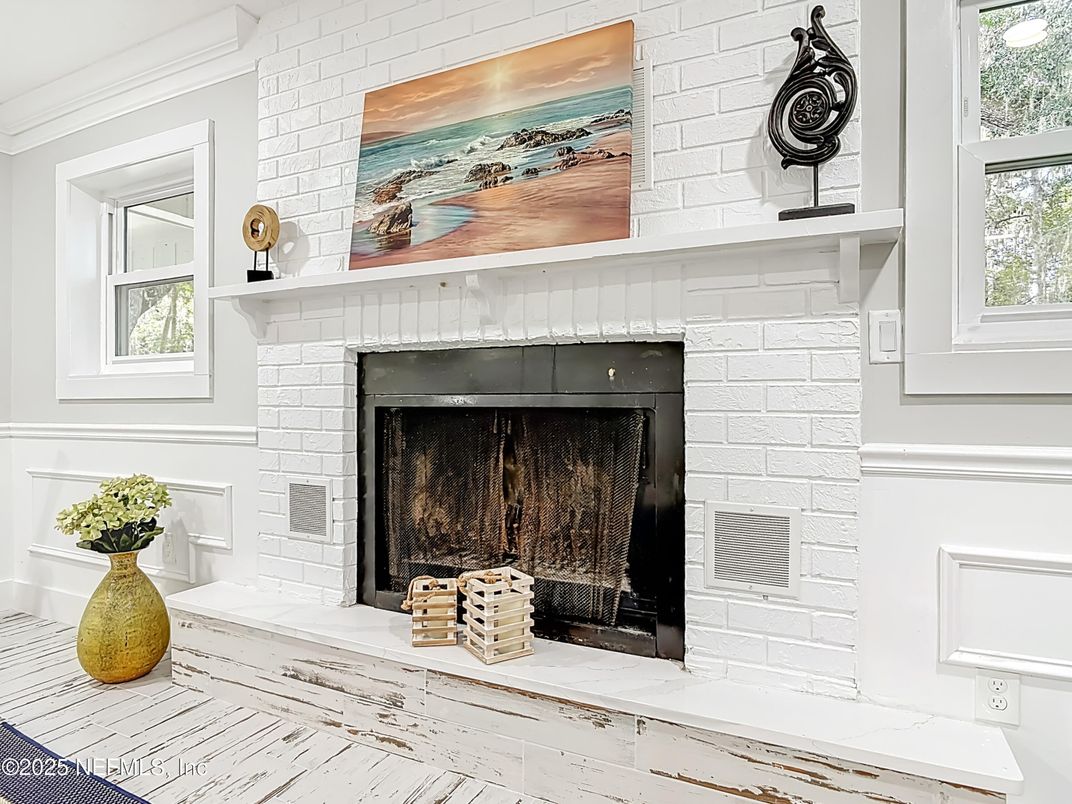 Fireplace, Interior, Stone Walls