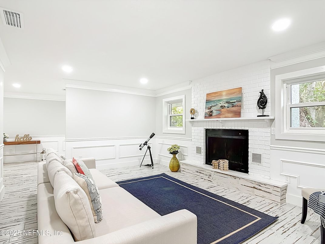 Bedroom, Fireplace, Interior, Recessed Lighting