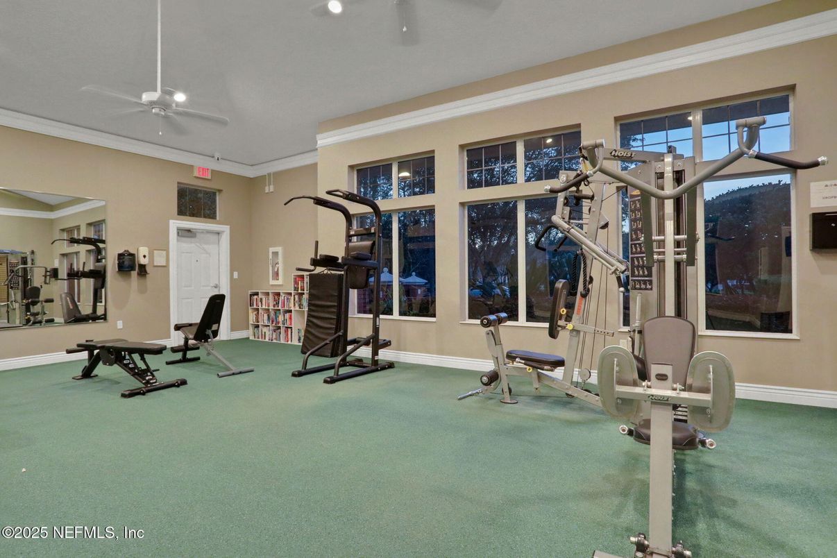 Fitness Equipment, Interior, Recessed Lighting