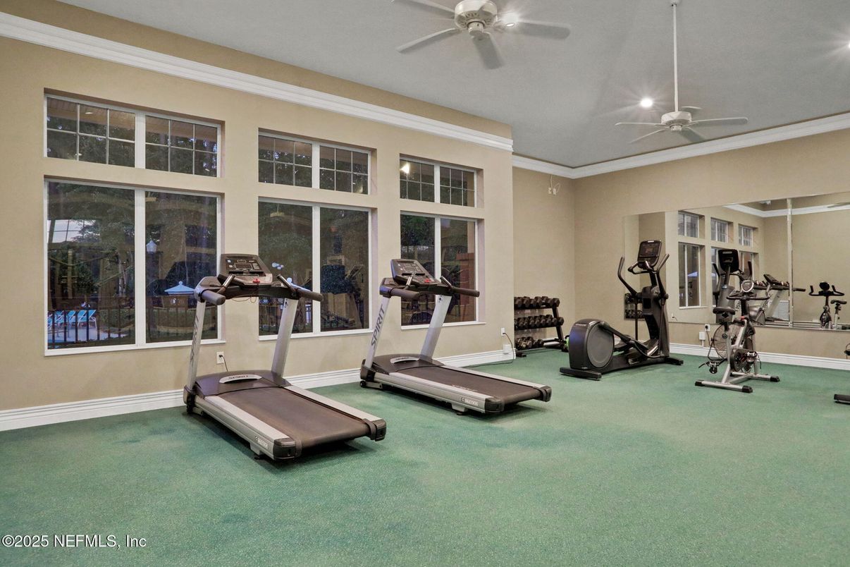 Fitness Equipment, Interior, Recessed Lighting