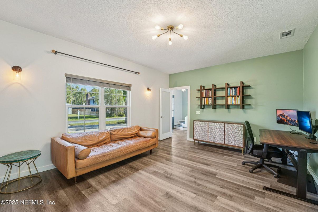 Home Office, Interior, Wood Texture Flooring