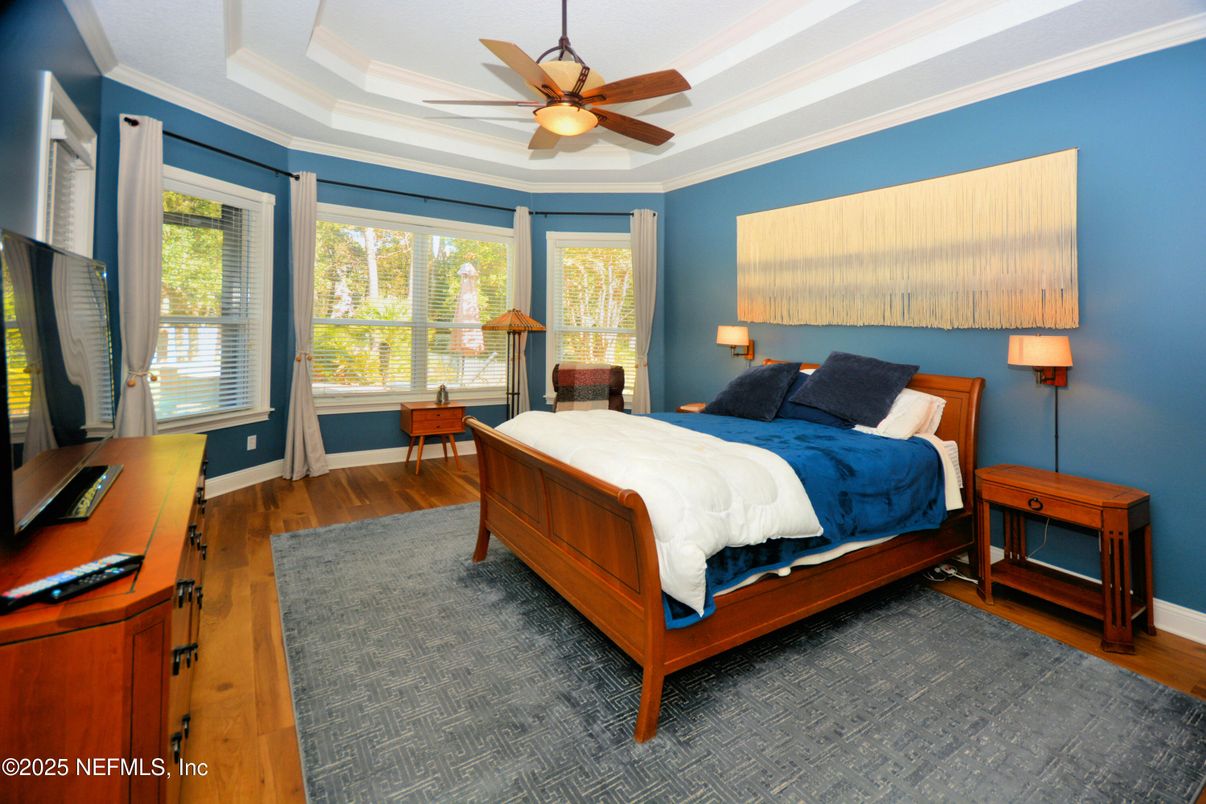 Bedroom, Interior, Wood Texture Flooring