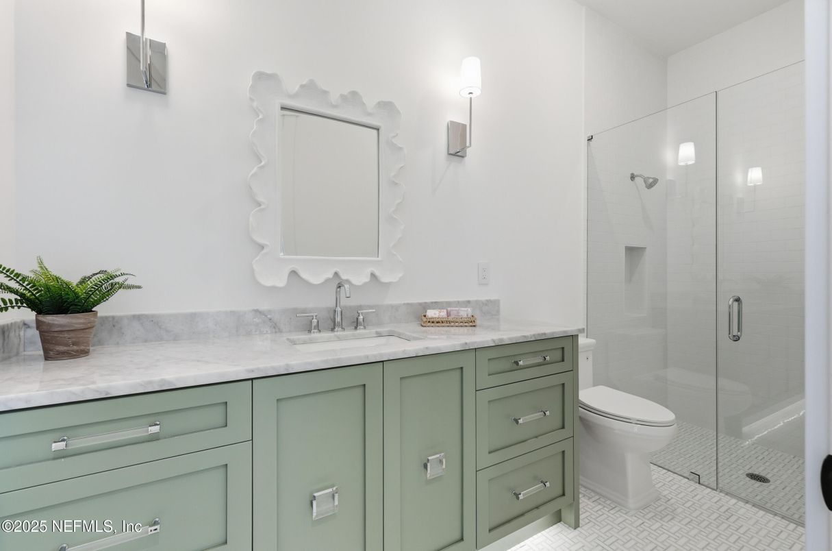 Bathroom, Glass Shower, Interior