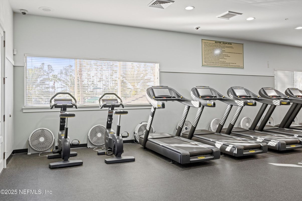 Fitness Equipment, Gym, Interior, Recessed Lighting