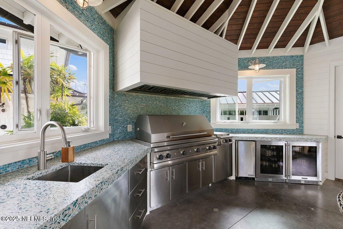 Interior, Stainless Steel Appliances, Wooden Ceilings