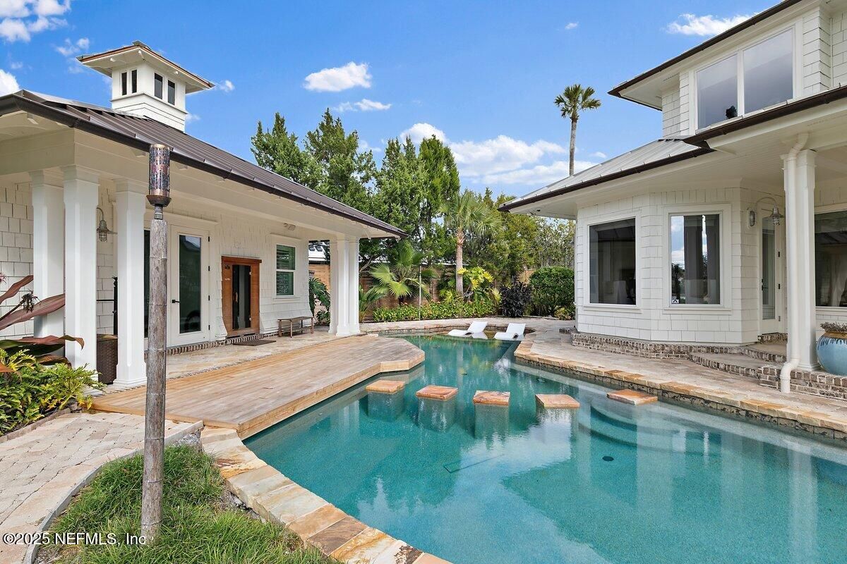 Exterior, Pool, Solar Panels