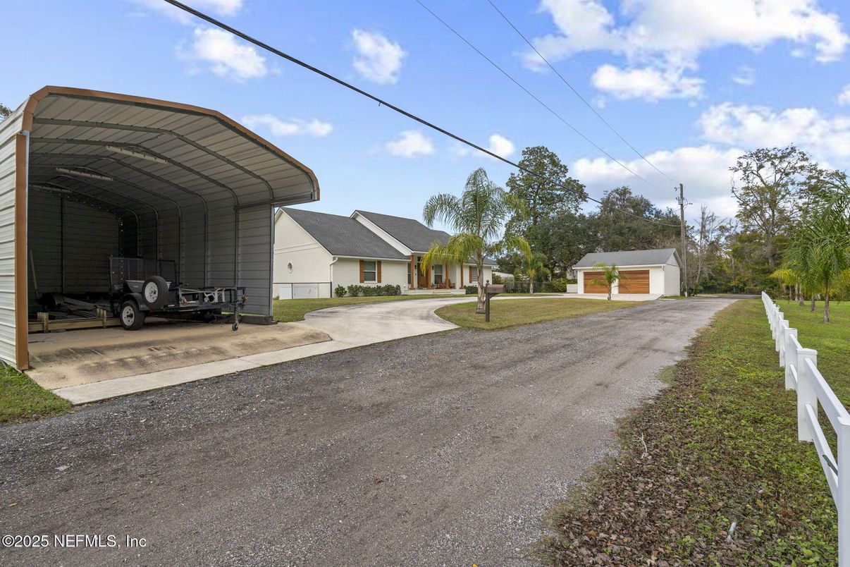 Backyard, Detached Garage, Exterior