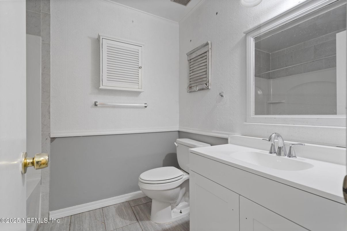 Bathroom, Interior, Wood Texture Flooring