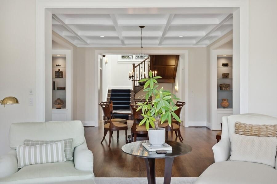 Chandelier, Dining room, Interior, Pendant Lights, Wood Texture Flooring