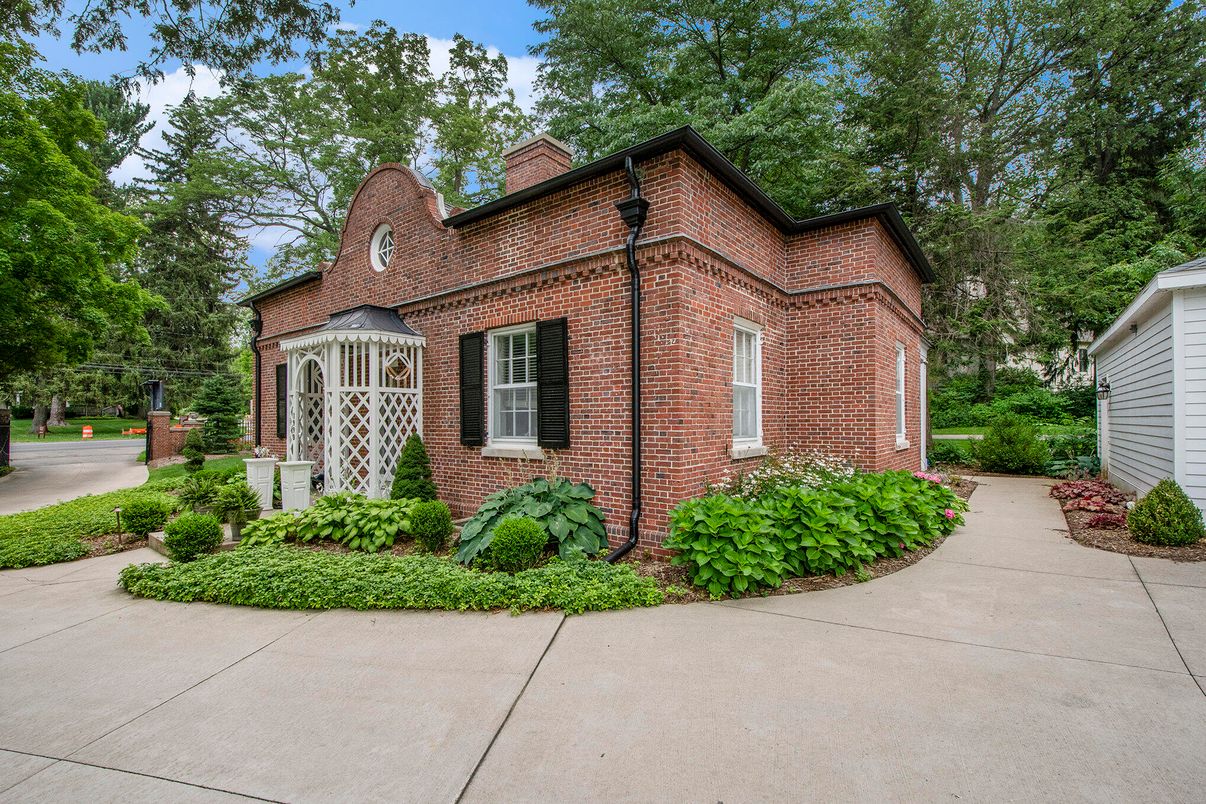 Exterior, Facade, Brick Facade, Tudor Revival