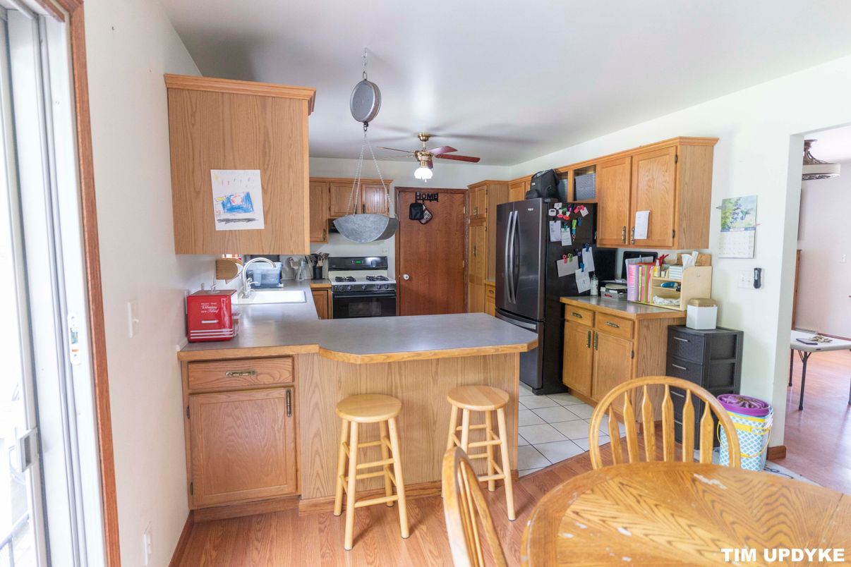Interior, Kitchen, Wood Texture Flooring