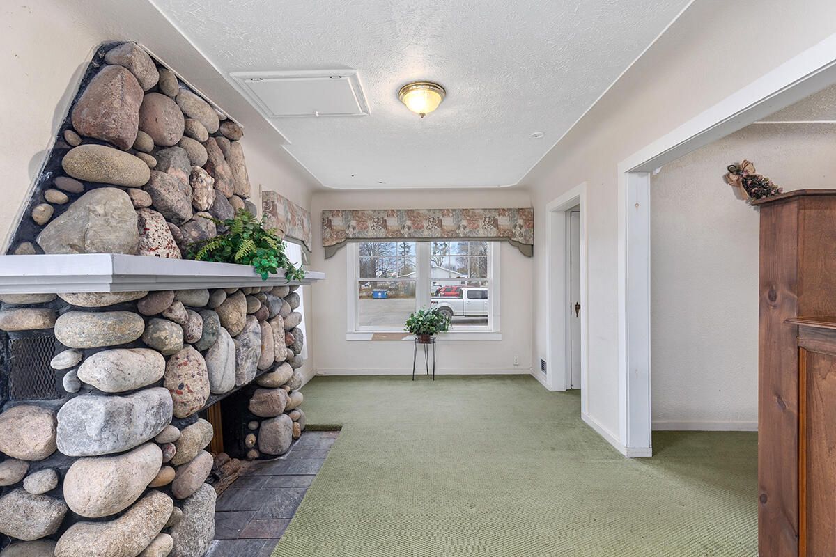 Fireplace, Interior, Stone Walls