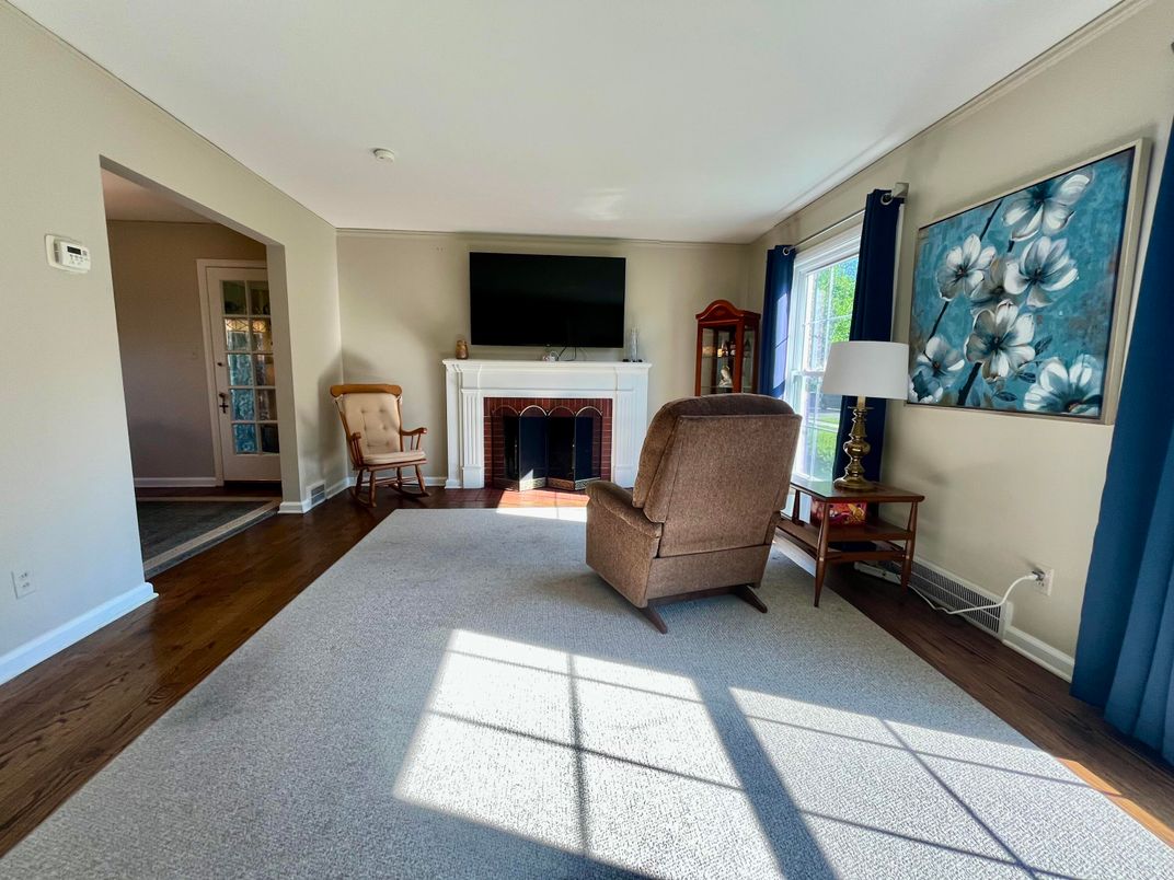 Fireplace, Interior, Wood Texture Flooring