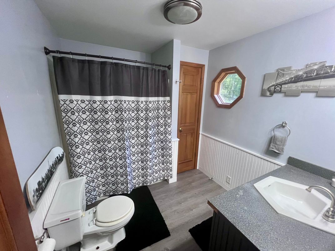 Bathroom, Interior, Wood Texture Flooring