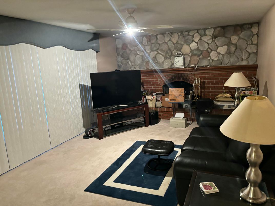 Interior, Living room, Stone Walls