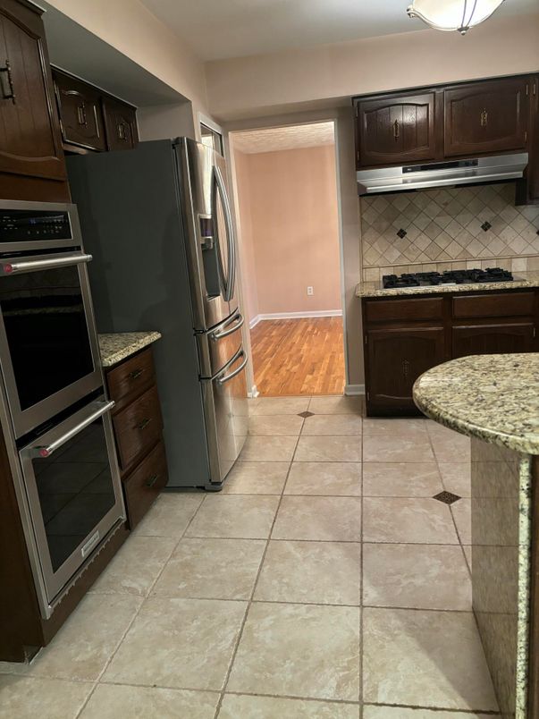 Interior, Kitchen, Wood Texture Flooring