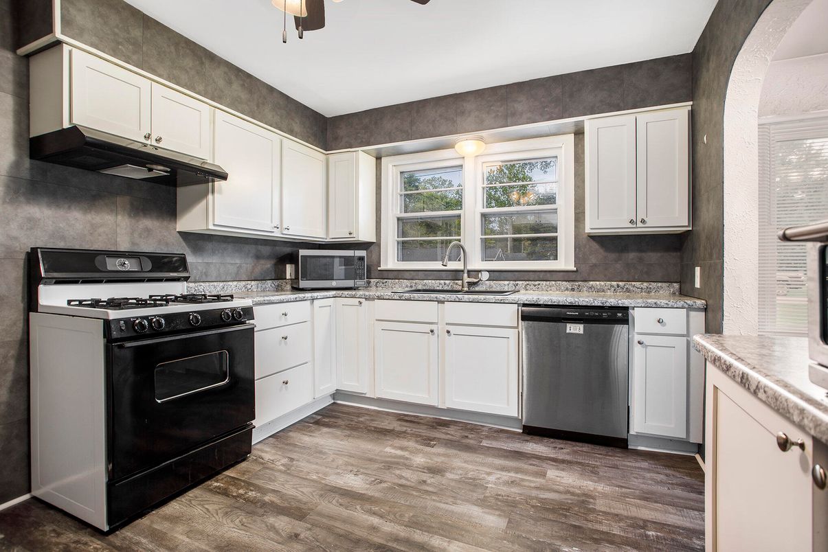 Interior, Kitchen, Wood Texture Flooring