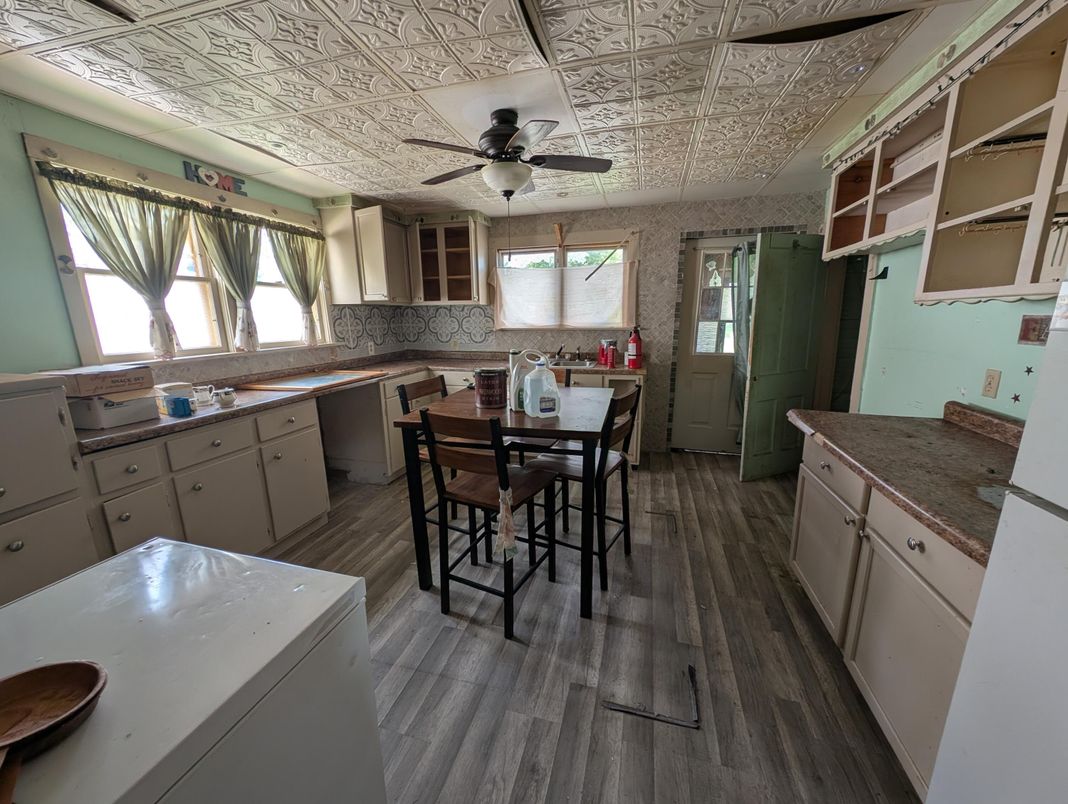 Dining room, Interior, Kitchen, Wood Texture Flooring