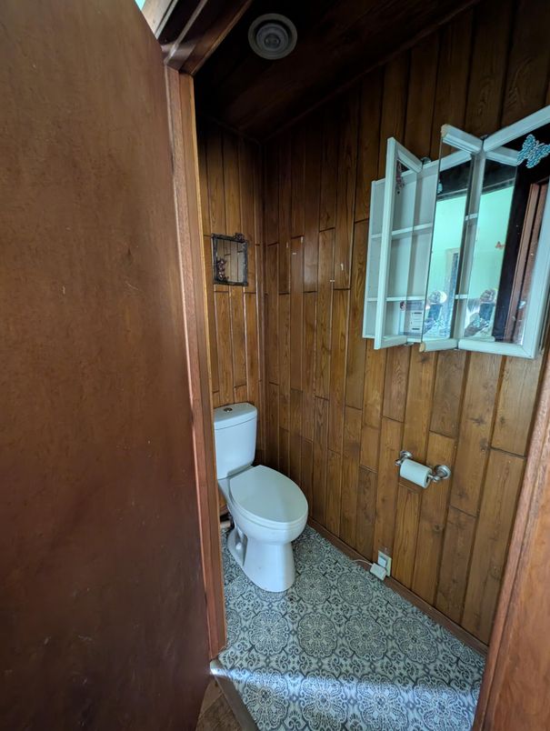 Bathroom, Interior, Wooden Walls