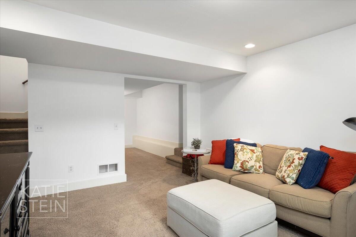 Interior, Living room, Recessed Lighting