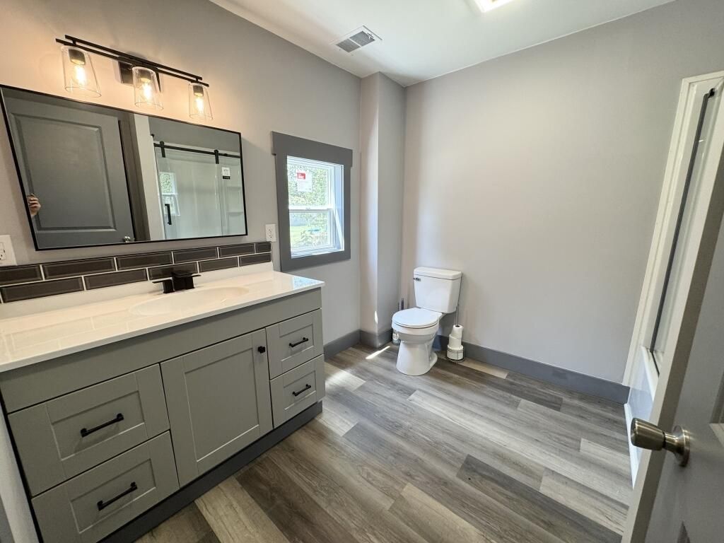 Bathroom, Interior, Wood Texture Flooring