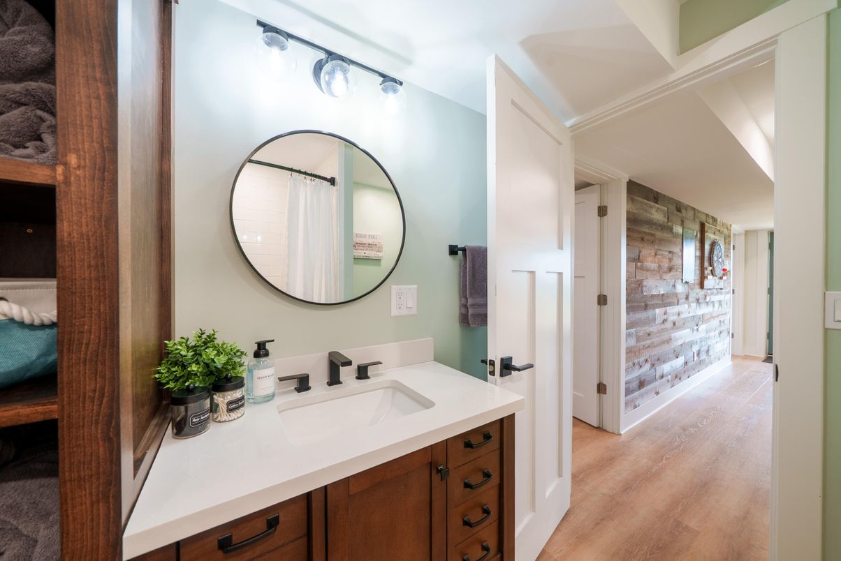 Bathroom, Interior, Wood Texture Flooring
