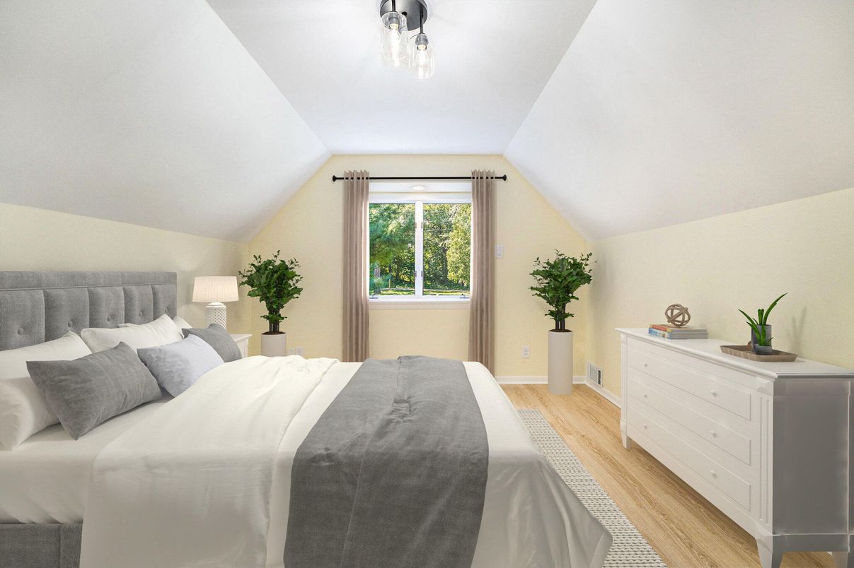 Bedroom, Interior, Wood Texture Flooring
