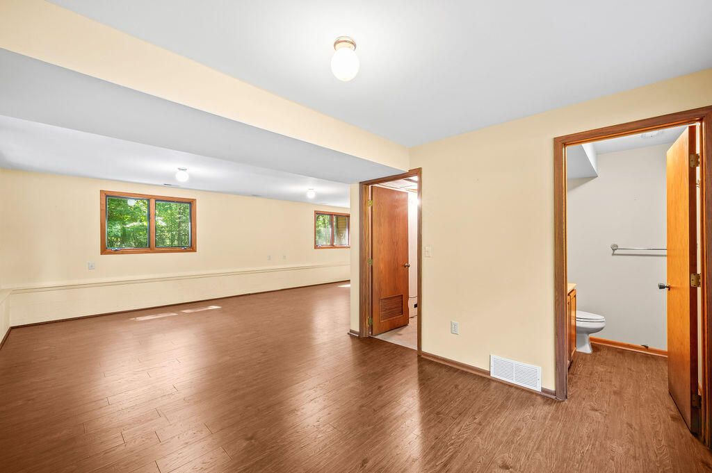 Bathroom, Empty room, Interior, Wood Texture Flooring