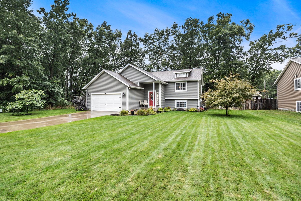 Attached, Backyard, Exterior, Facade, None