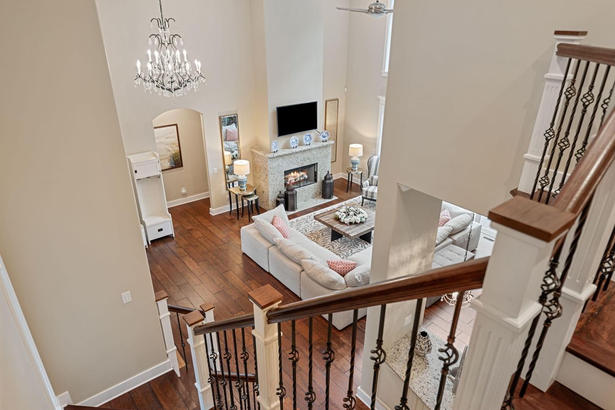 Chandelier, Dining room, Fireplace, Interior, Living room, Wood Texture Flooring