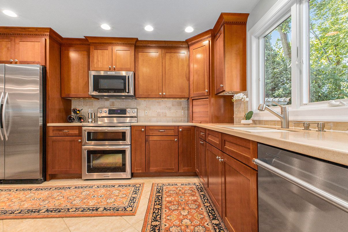 Interior, Kitchen, Recessed Lighting, Stainless Steel Appliances