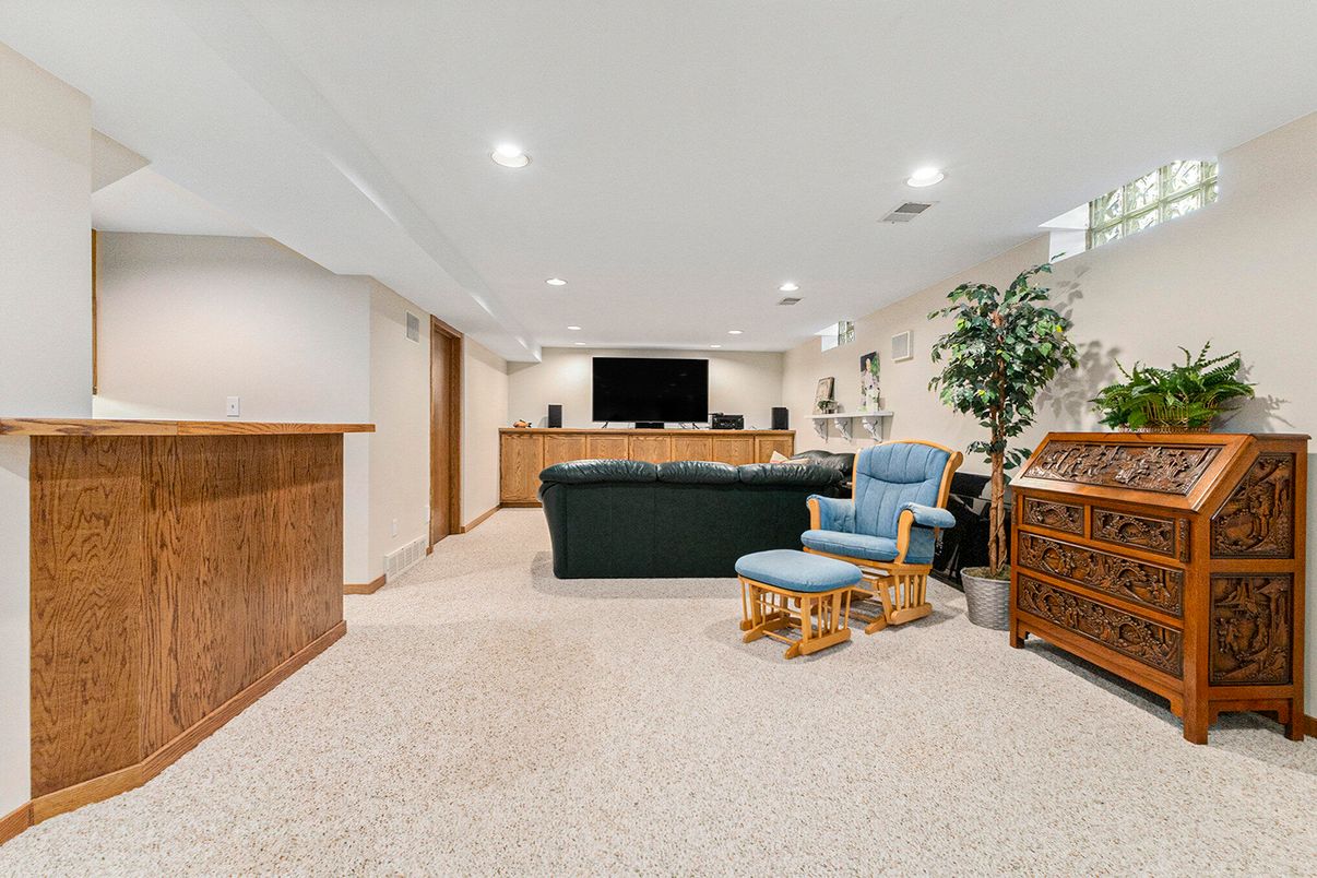 Interior, Living room, Recessed Lighting