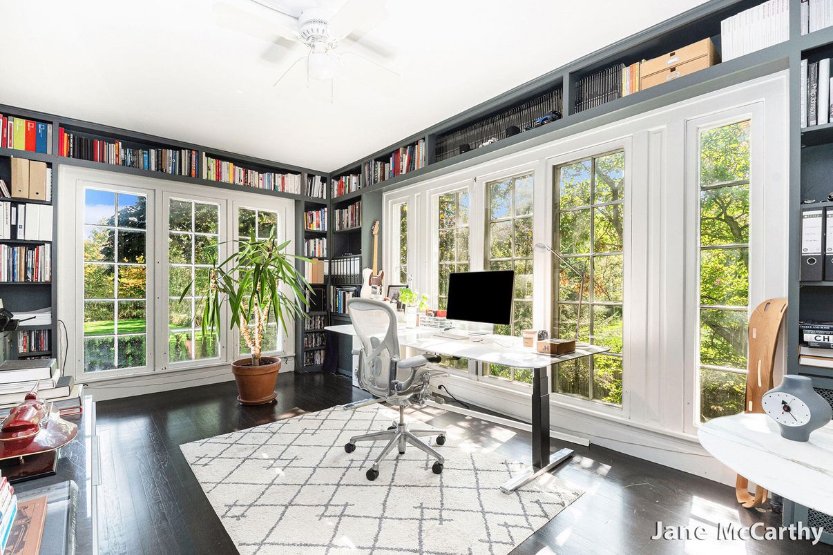Home Office, Interior, Wood Texture Flooring