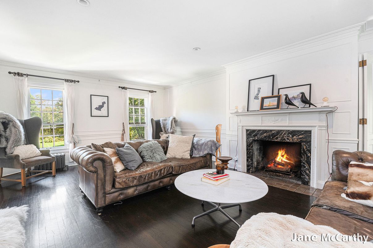 Fireplace, Interior, Living room, Wood Texture Flooring