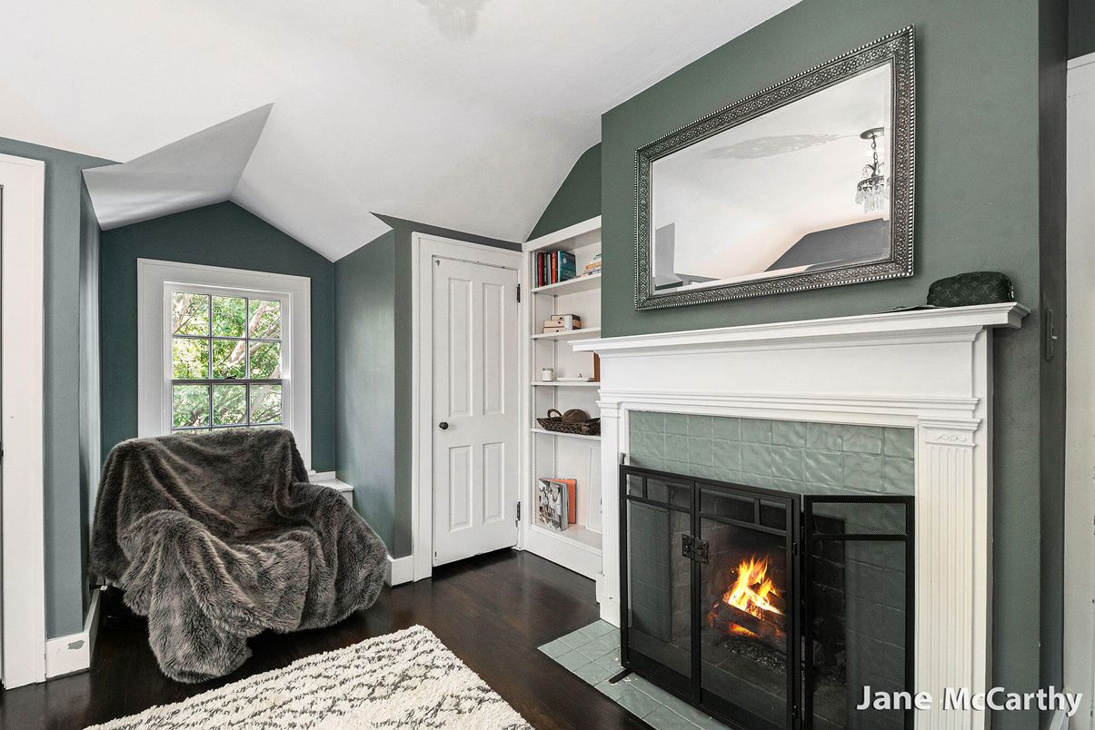 Fireplace, Interior, Wood Texture Flooring