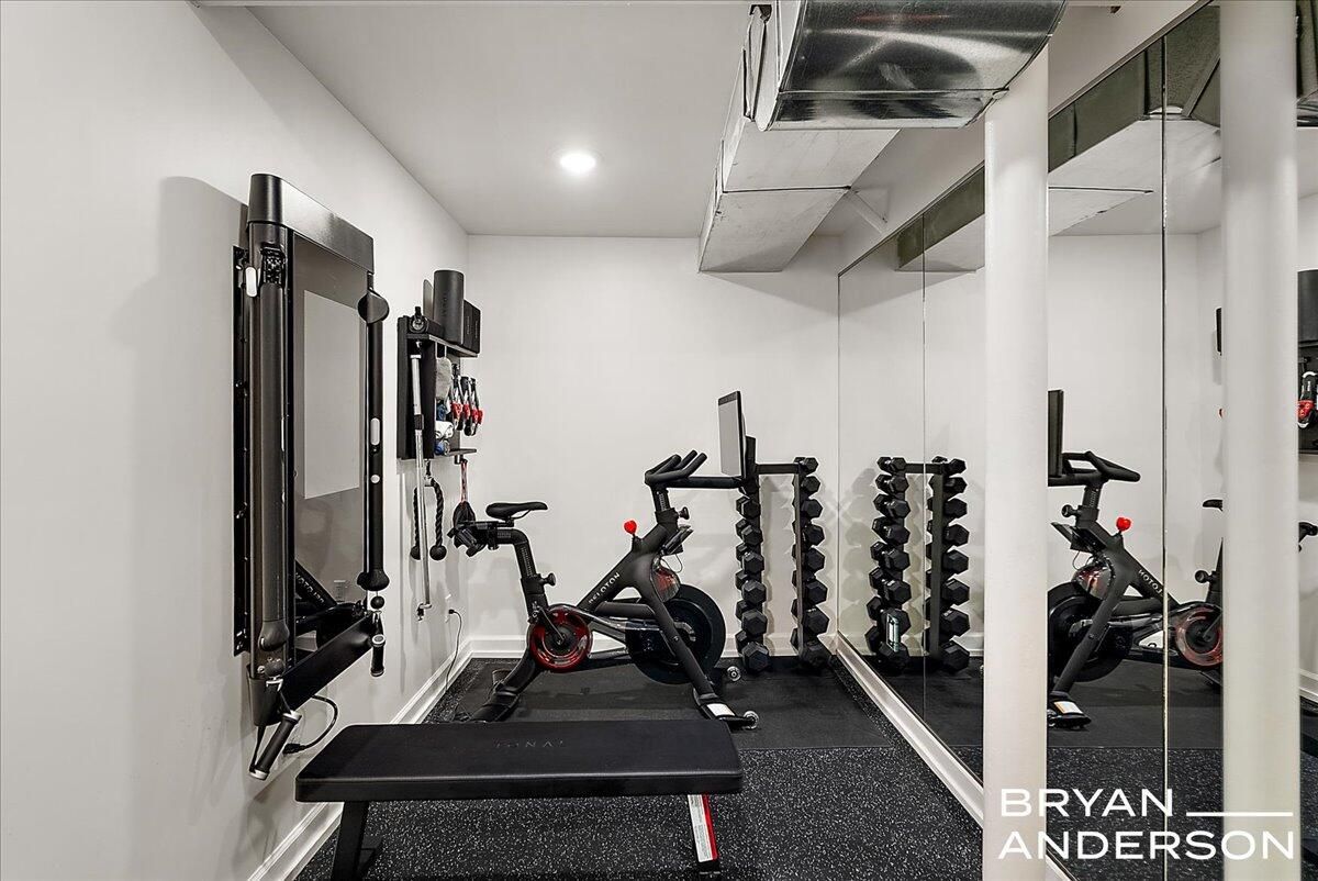 Fitness Equipment, Interior, Recessed Lighting