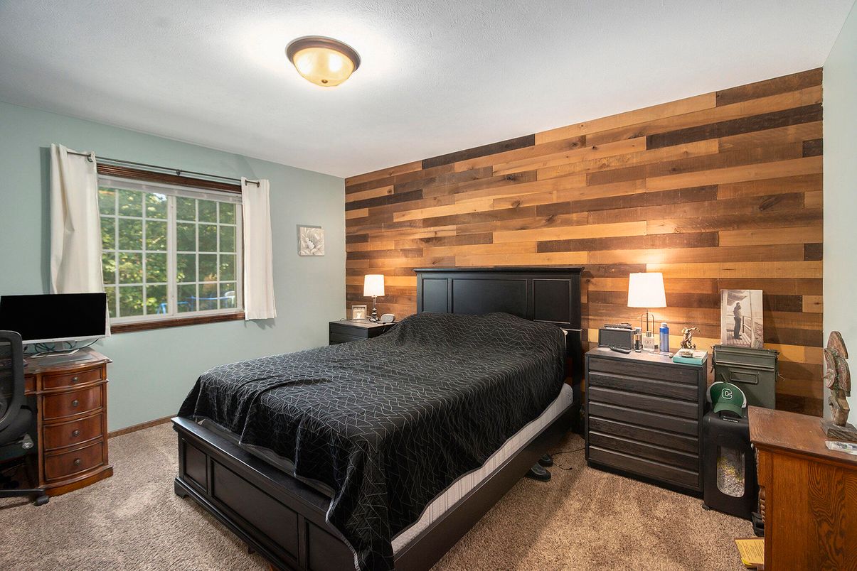 Bedroom, Interior, Wooden Walls