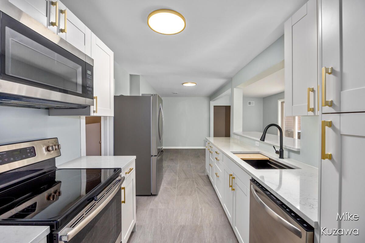 Interior, Kitchen, Recessed Lighting, Stainless Steel Appliances