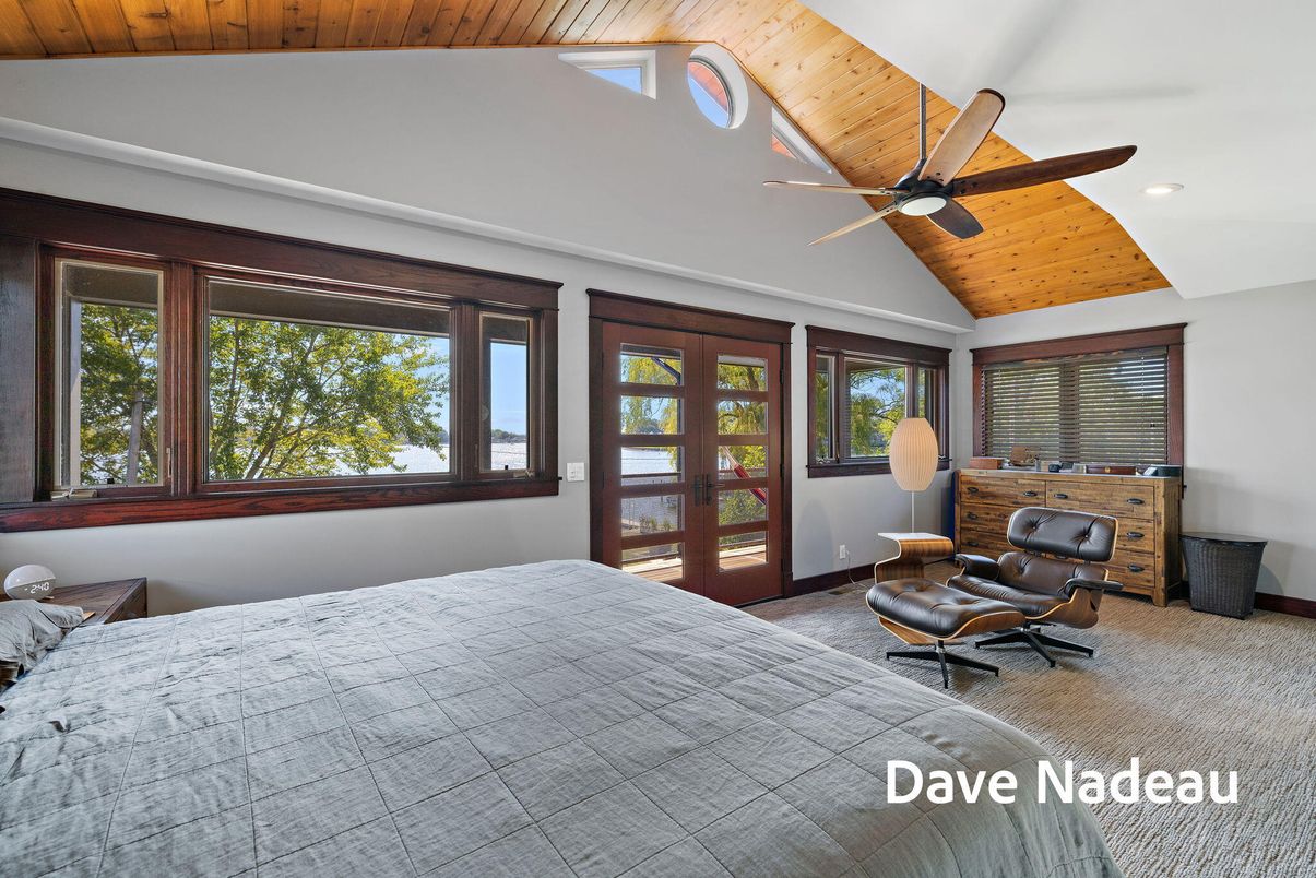 Bedroom, Interior, Recessed Lighting, Wooden Ceilings