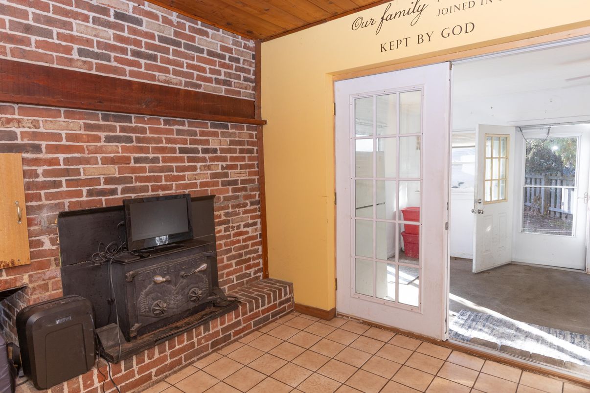 Fireplace, Interior, Stone Walls