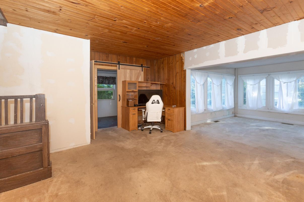 Home Office, Interior, Wooden Ceilings, Wooden Walls