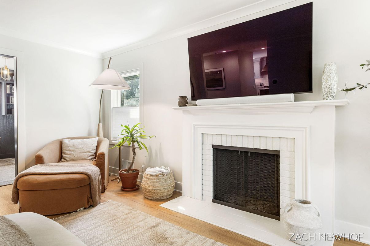 Fireplace, Interior, Wood Texture Flooring