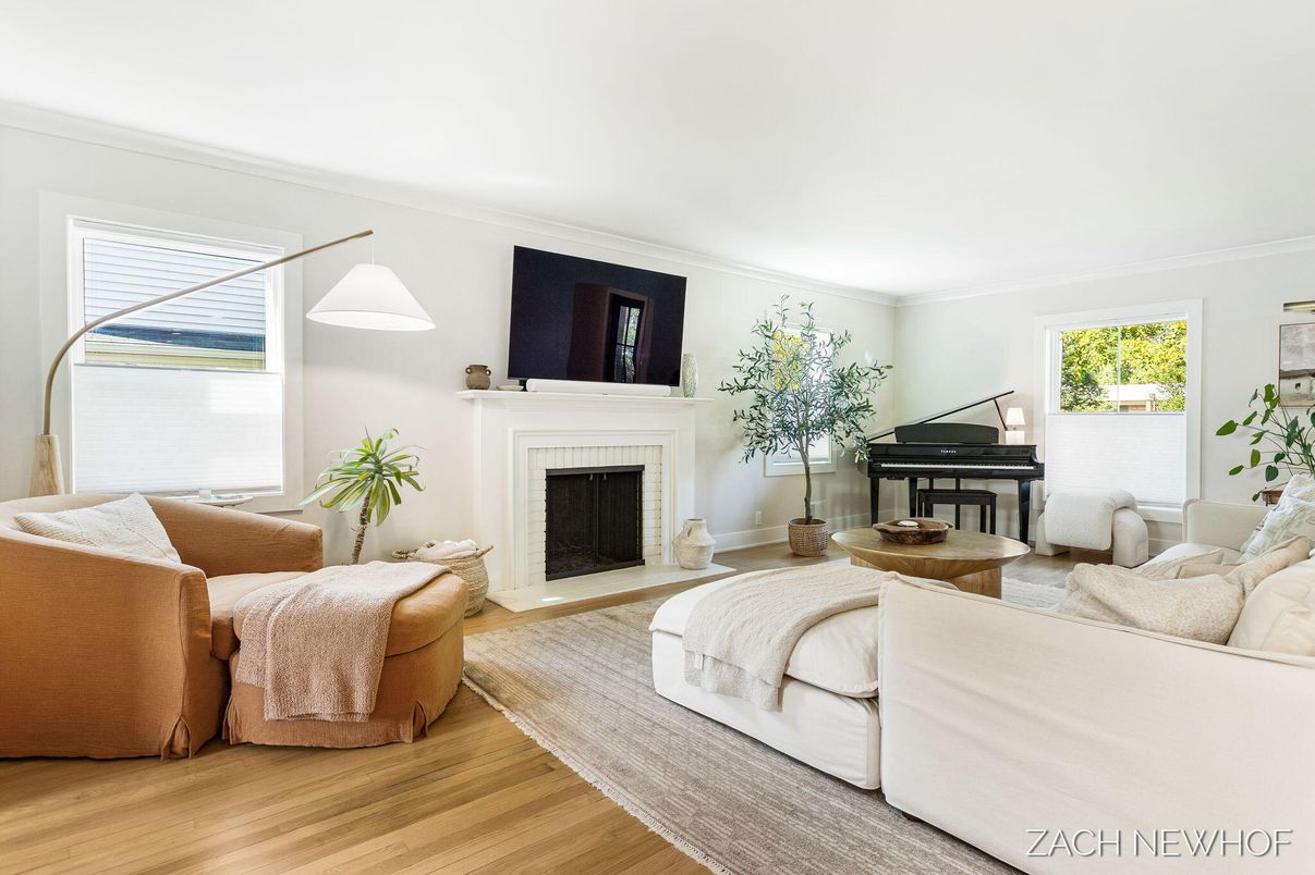 Fireplace, Interior, Living room, Piano, Wood Texture Flooring