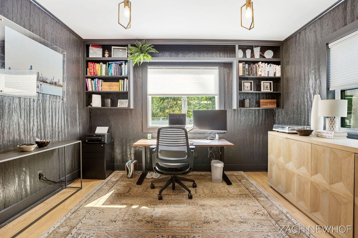Home Office, Interior, Wood Texture Flooring
