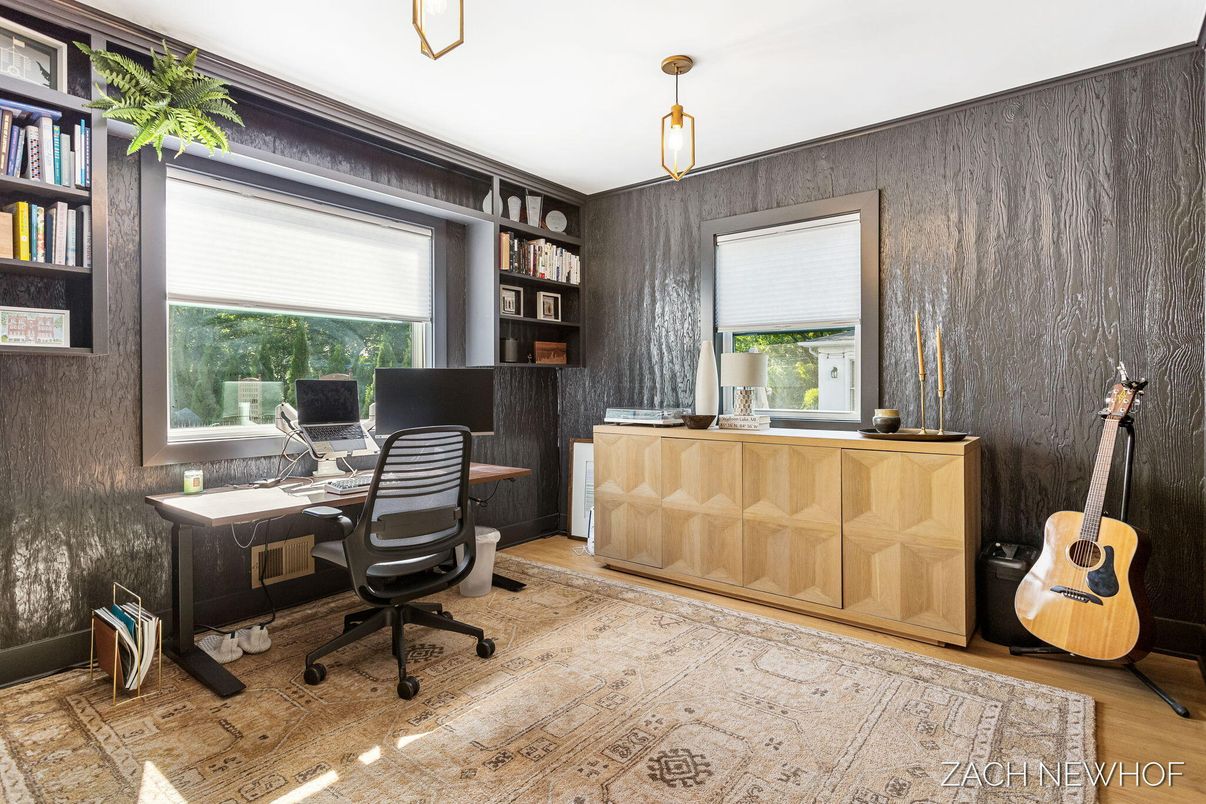 Home Office, Interior, Wood Texture Flooring