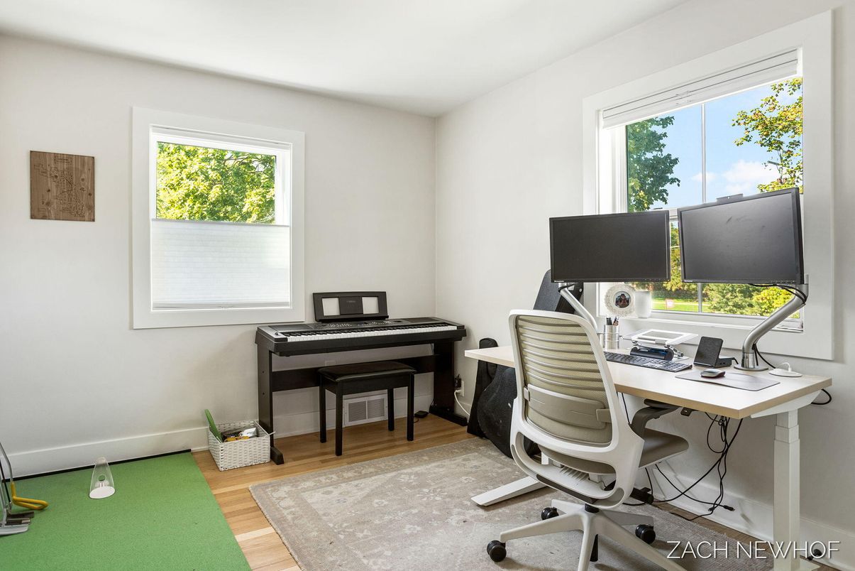 Home Office, Interior, Piano, Wood Texture Flooring
