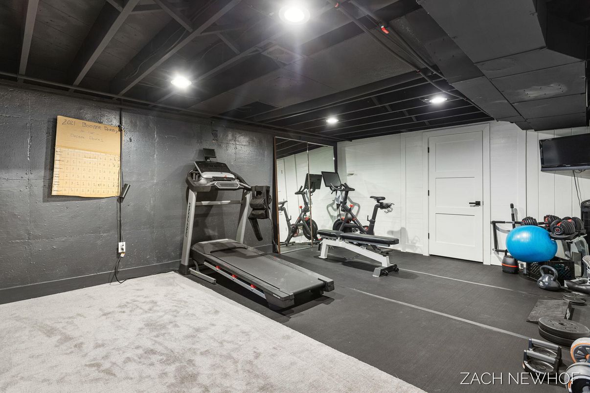 Fitness Equipment, Interior, Recessed Lighting
