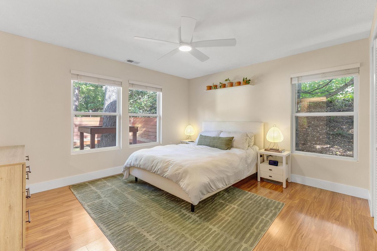 Bedroom, Interior, Wood Texture Flooring