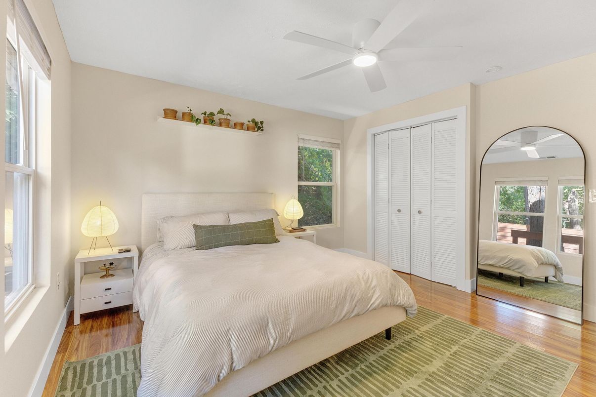 Bedroom, Interior, Wood Texture Flooring